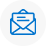 blue email icon